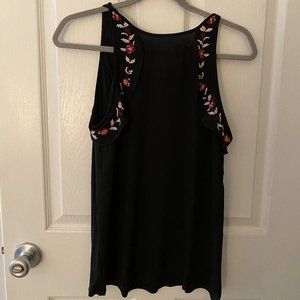 Embroidered tank